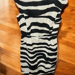 Banana Republic Black and White Sheath Cocktail Dress